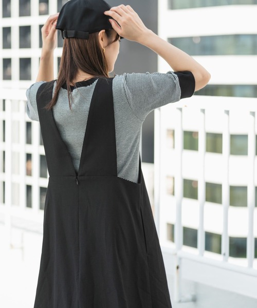 SENSE OF PLACE by URBAN RESEARCH（センスオブプレイスバイアーバンリサーチ）の「クルーネックリンガーボーダーTシャツ(5分袖)（Tシャツ/カットソー・レディース・グリーン系その他/ブラック系その他/イエロー系その他/ブラウン系その他・ONE）」の15枚目の写真