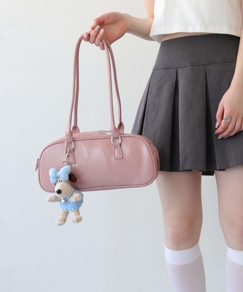 nomnom（ノムノム）の「【nomnom】スクエアビッグショルダーバッグ（ショルダーバッグ・レディース・ブラック/ブラウン/ピンク/アイボリー/ワイン/シルバー・FREE）」の19枚目の写真