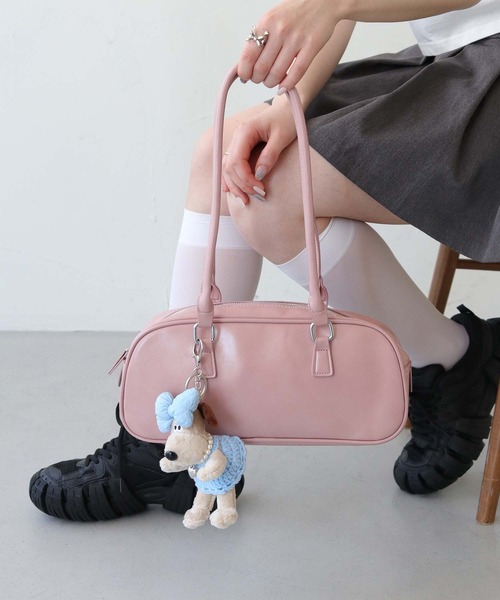 nomnom（ノムノム）の「【nomnom】スクエアビッグショルダーバッグ（ショルダーバッグ・レディース・ブラック/ブラウン/ピンク/アイボリー/ワイン/シルバー・FREE）」の20枚目の写真