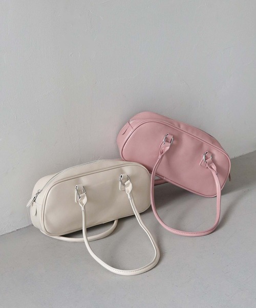 nomnom（ノムノム）の「【nomnom】スクエアビッグショルダーバッグ（ショルダーバッグ・レディース・ブラック/ブラウン/ピンク/アイボリー/ワイン/シルバー・FREE）」の22枚目の写真