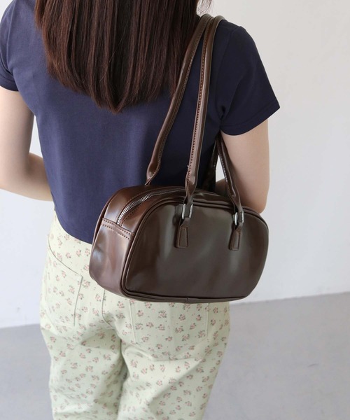 nomnom（ノムノム）の「【nomnom】スクエアビッグショルダーバッグ（ショルダーバッグ・レディース・ブラック/ブラウン/ピンク/アイボリー/ワイン/シルバー・FREE）」の13枚目の写真