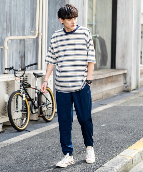 Rocky Monroe(ロッキーモンロー)の「接触冷感 ストレッチジョガーイージーパンツ(その他パンツ・メンズ・杢グレー/ブラック/カーキ/ベージュ/ネイビー・M/L/XL)」の11枚目の写真