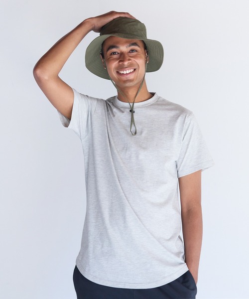 coca（coca）（コカ）の「メンズ 撥水ポケッタブルバケットハット（ハット・メンズ・アイボリー/ブラック/カーキ・ONE SIZE）」の9枚目の写真