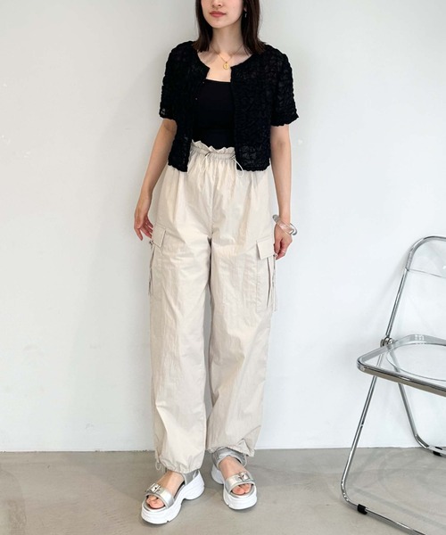 archives(アルシーヴ)の「ウエストギャザーカーゴパンツ(カーゴパンツ・レディース・グレー/ブラック/アイボリー・MEDIUM)」の14枚目の写真