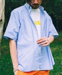 417 EDIFICE | ストライプ B.D S/Sシャツ(シャツ/ブラウス)