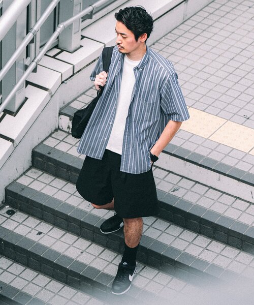 417 EDIFICE(フォーワンセブンエディフィス)の「ストライプ B.D S/Sシャツ(シャツ/ブラウス・メンズ・ブルー/ライトブルー/エメラルドブルー/ネイビー/ダークブルー/ブルー系その他・SMALL/MEDIUM/LARGE)」の8枚目の写真