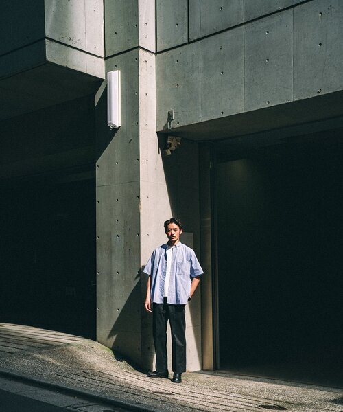 417 EDIFICE(フォーワンセブンエディフィス)の「ストライプ B.D S/Sシャツ(シャツ/ブラウス・メンズ・ブルー/ライトブルー/エメラルドブルー/ネイビー/ダークブルー/ブルー系その他・SMALL/MEDIUM/LARGE)」の20枚目の写真