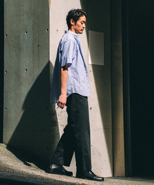 417 EDIFICE(フォーワンセブンエディフィス)の「ストライプ B.D S/Sシャツ(シャツ/ブラウス・メンズ・ブルー/ライトブルー/エメラルドブルー/ネイビー/ダークブルー/ブルー系その他・SMALL/MEDIUM/LARGE)」の21枚目の写真