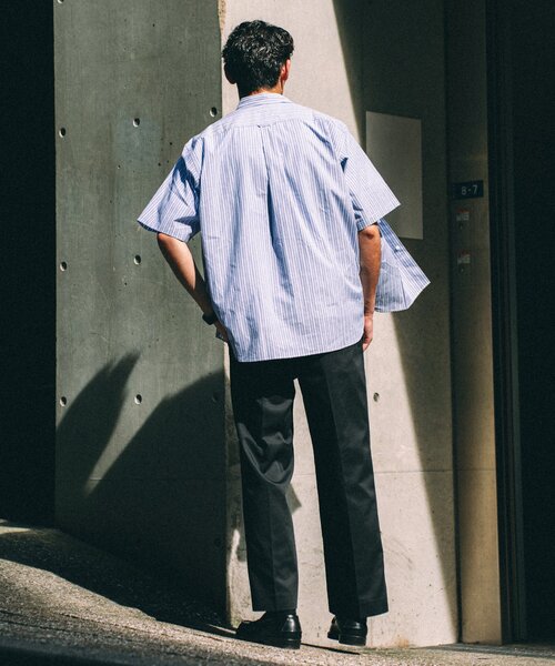 417 EDIFICE(フォーワンセブンエディフィス)の「ストライプ B.D S/Sシャツ(シャツ/ブラウス・メンズ・ブルー/ライトブルー/エメラルドブルー/ネイビー/ダークブルー/ブルー系その他・SMALL/MEDIUM/LARGE)」の22枚目の写真