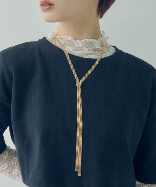 メタル グレイン サッシュ ネクタイ ネックレス（ネックレス）｜GOLDY