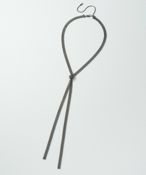 GOLDY（ゴールディ）の「メタル グレイン サッシュ ネクタイ ネックレス（ネックレス・レディース・シルバー/ガンメタ/ゴールド/シルバー系その他・FREE）」の4枚目の写真