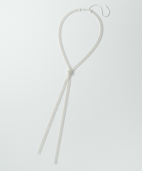 GOLDY（ゴールディ）の「メタル グレイン サッシュ ネクタイ ネックレス（ネックレス・レディース・シルバー/ガンメタ/ゴールド/シルバー系その他・FREE）」の7枚目の写真