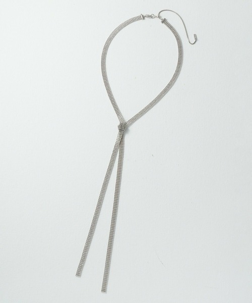 GOLDY（ゴールディ）の「メタル グレイン サッシュ ネクタイ ネックレス（ネックレス・レディース・シルバー/ガンメタ/ゴールド/シルバー系その他・FREE）」の5枚目の写真