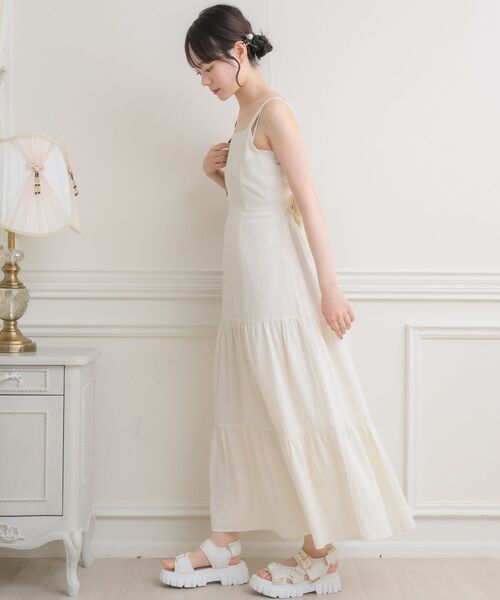 ems excite（エムズエキサイト）の「Bリボンワンピース（ワンピース・レディース・ブルー/ナチュラル/ブラック・FREE）」の6枚目の写真