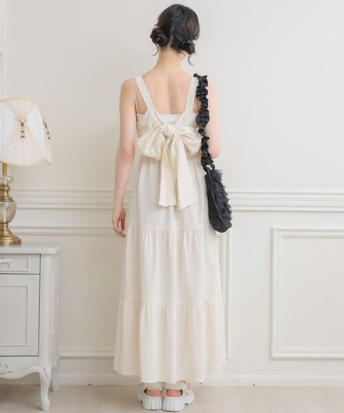 ems excite（エムズエキサイト）の「Bリボンワンピース（ワンピース・レディース・ブルー/ナチュラル/ブラック・FREE）」の7枚目の写真