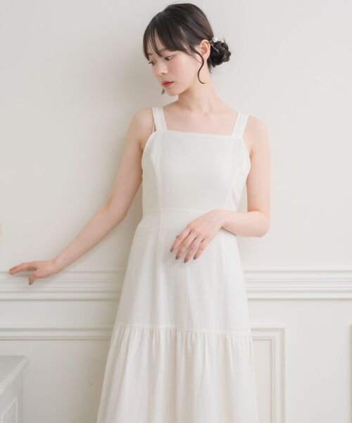 ems excite（エムズエキサイト）の「Bリボンワンピース（ワンピース・レディース・ブルー/ナチュラル/ブラック・FREE）」の8枚目の写真