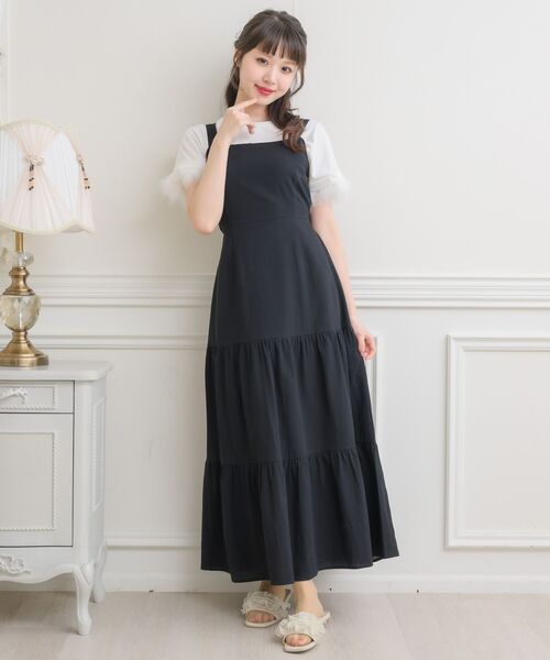 ems excite（エムズエキサイト）の「Bリボンワンピース（ワンピース・レディース・ブルー/ナチュラル/ブラック・FREE）」の12枚目の写真