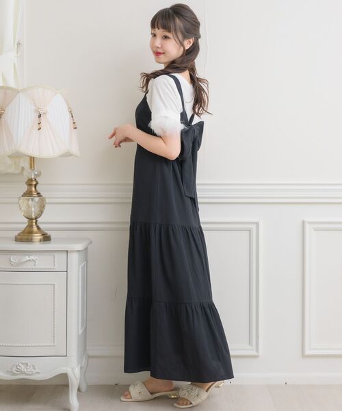 ems excite（エムズエキサイト）の「Bリボンワンピース（ワンピース・レディース・ブルー/ナチュラル/ブラック・FREE）」の14枚目の写真