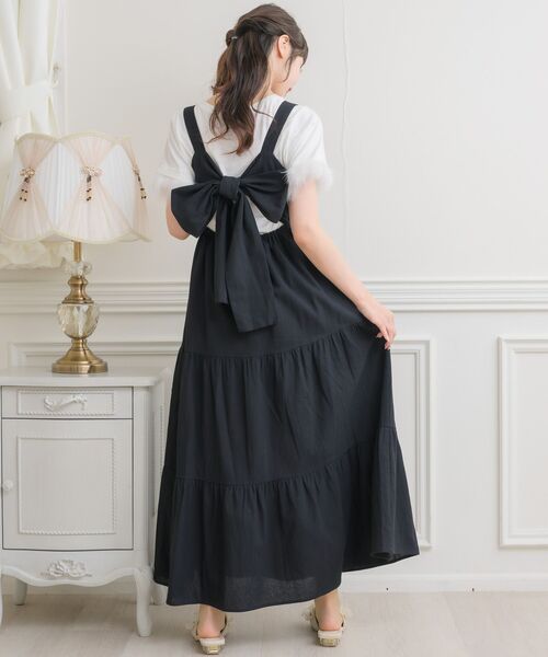 ems excite（エムズエキサイト）の「Bリボンワンピース（ワンピース・レディース・ブルー/ナチュラル/ブラック・FREE）」の15枚目の写真