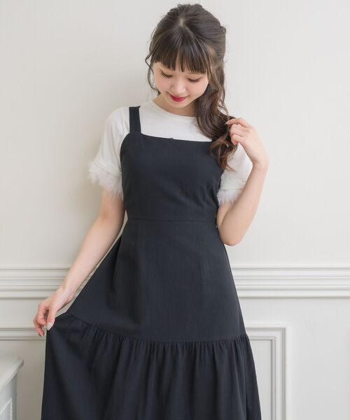 ems excite（エムズエキサイト）の「Bリボンワンピース（ワンピース・レディース・ブルー/ナチュラル/ブラック・FREE）」の16枚目の写真