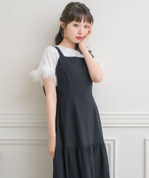 ems excite（エムズエキサイト）の「Bリボンワンピース（ワンピース・レディース・ブルー/ナチュラル/ブラック・FREE）」の17枚目の写真