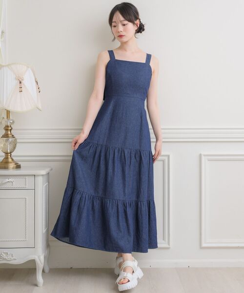 ems excite（エムズエキサイト）の「Bリボンワンピース（ワンピース・レディース・ブルー/ナチュラル/ブラック・FREE）」の20枚目の写真