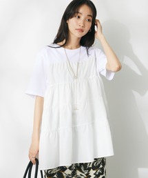CRAFT STANDARD BOUTIQUE | 異素材ティアードカットチュニック(チュニック)