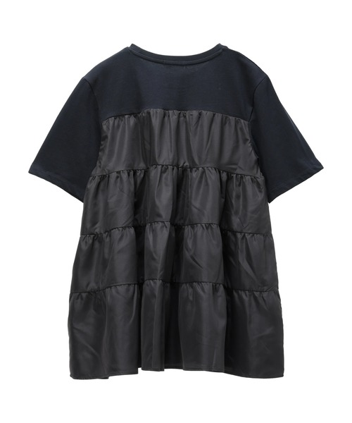 CRAFT STANDARD BOUTIQUE（クラフトスタンダードブティック）の「異素材ティアードカットチュニック（チュニック・レディース・オレンジ/オフホワイト/ブルー/ブラック・FREE）」の16枚目の写真
