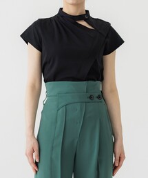 UNITED TOKYO | スラントシャーリングカットトップス(Tシャツ/カットソー)