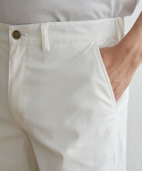 ikka（イッカ）の「6.5分丈ドビーハーフパンツ（その他パンツ・メンズ・ブラウン/ブラック/ホワイト・L/XL/S/M）」の7枚目の写真