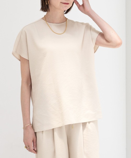 Elura（エルーラ）の「サラサラサマーリネンライク2wayプルオーバー/113176（シャツ/ブラウス・レディース・ブラック/ベージュ/ホワイト・FREE）」の3枚目の写真