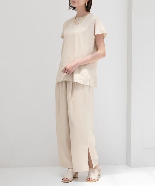 Elura（エルーラ）の「サラサラサマーリネンライク2wayプルオーバー/113176（シャツ/ブラウス・レディース・ブラック/ベージュ/ホワイト・FREE）」の18枚目の写真