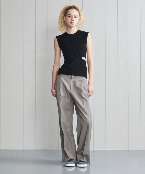 ビューティ&ユース ユナイテッドアローズ  テロ感ノースリーブカットソー H BEAUTY&YOUTH UNITED ARROWS（エイチビューティーアンドユース