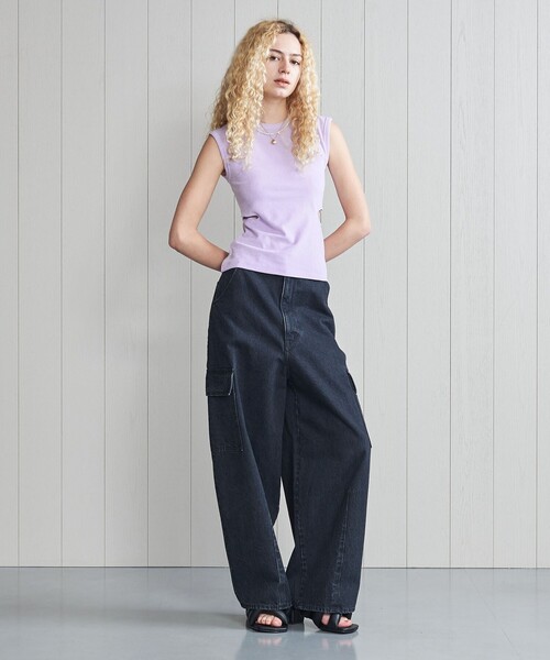 「H　BEAUTY&YOUTH UNITED ARROWS」 ノースリーブトップス FREE ホワイト レディース H BEAUTY&YOUTH UNITED ARROWS タンクトップ ノースリーブ 「H