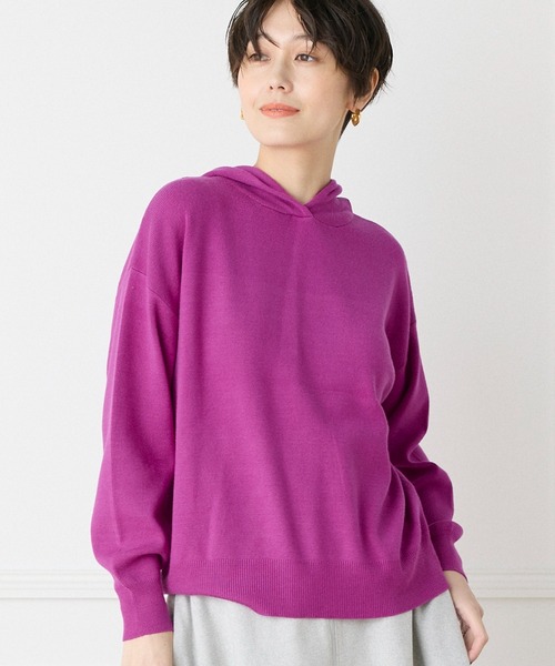 【セール】ニットフーディ（パーカー）｜INED CLARO（イネドクラロ）