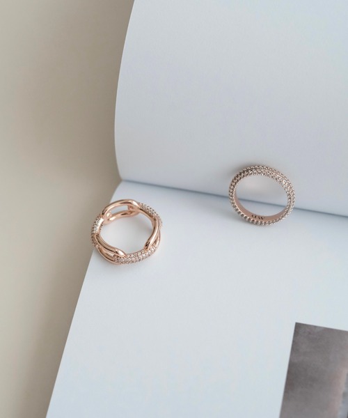 アクセサリー Daniel Wellington CRYSTAL LINK RING Crystal Link Ring Silver | DW