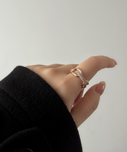 Daniel Wellington Crystal Link 54 RGリング DW00400580 13.5号 Crystal Link Ring Silver | DW