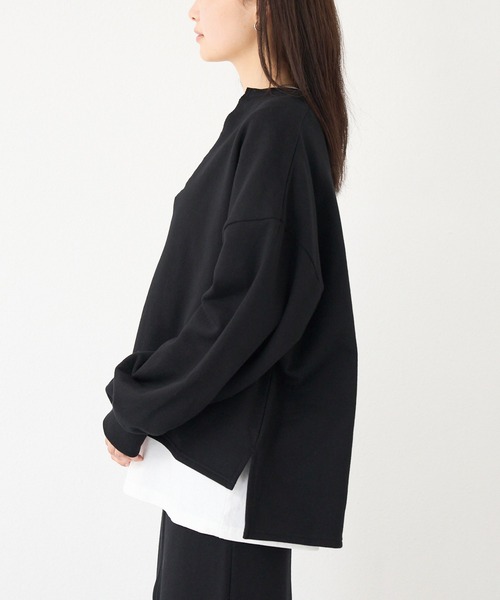 LAVEANGE（ラビアンジェ）の「Vネックスエットアンサンブル【セットアップ対応】（スウェット・レディース・ベージュ/ブラック/ブラウン・4L/3L/LL/M/5L）」の14枚目の写真