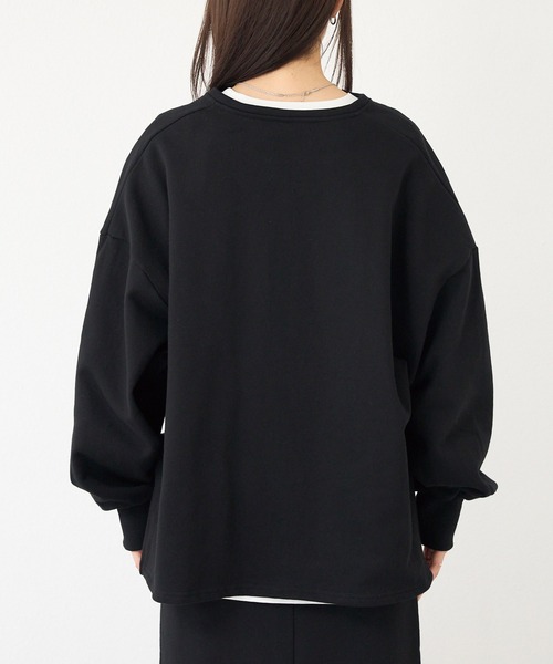 LAVEANGE（ラビアンジェ）の「Vネックスエットアンサンブル【セットアップ対応】（スウェット・レディース・ベージュ/ブラック/ブラウン・4L/3L/LL/M/5L）」の15枚目の写真