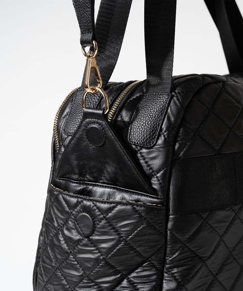 HAYNI（ヘイニ）の「Loche Quilted Boston Bag　ロシェキルティングボストン LLサイズ【改良版・第2世代】（ボストンバッグ・レディース・グレー系/チョコ/ブラック・FREE）」の11枚目の写真