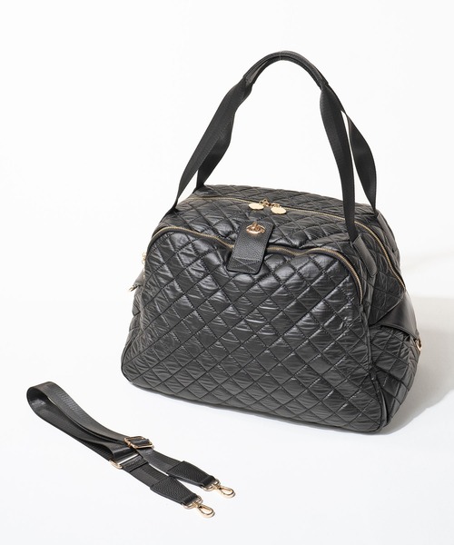 HAYNI（ヘイニ）の「Loche Quilted Boston Bag　ロシェキルティングボストン LLサイズ【改良版・第2世代】（ボストンバッグ・レディース・グレー系/チョコ/ブラック・FREE）」の13枚目の写真
