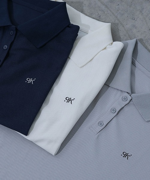 COLONY 2139（コロニートゥーワンスリーナイン）の「ワンポイント刺繍半袖ポロシャツ（ポロシャツ・レディース・ライトグレー/ネイビー/オフホワイト・FREE）」の4枚目の写真