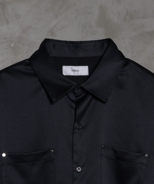 新品未使用　DOLMAN SLEEVE SHRITブラック　ドルマン　シャツ dolman sleeve open color shirt/ドルマンスリーブオープン