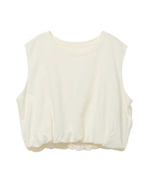 Rejoule（リジュール）の「クロップド丈バルーンノースリーブトップス（Tシャツ/カットソー・レディース・ホワイト/ホワイト系その他/ベージュ系その他/ブラック/クリーム/ブラック系その他・FREE）」の18枚目の写真