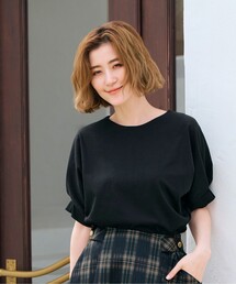 grove | ＜接触冷感／UVカット＞タックドルマンプルオーバー(Tシャツ/カットソー)