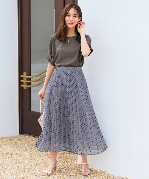 grove（グローブ）の「◆＜接触冷感／UVカット＞タックドルマンプルオーバー（Tシャツ/カットソー・レディース・ホワイト系5/ブルー系その他/カーキ/オフホワイト/ブラック・02/03/01/04/05）」の16枚目の写真