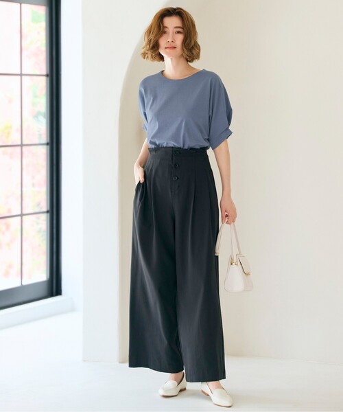 grove（グローブ）の「◆＜接触冷感／UVカット＞タックドルマンプルオーバー（Tシャツ/カットソー・レディース・ホワイト系5/ブルー系その他/カーキ/オフホワイト/ブラック・02/03/01/04/05）」の21枚目の写真