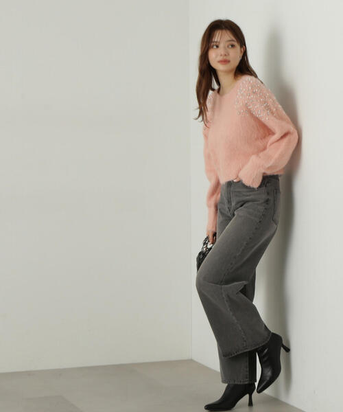 PROPORTION BODY DRESSING（プロポーションボディドレッシング）の「ワイドデニムパンツ / 1214230802（デニムパンツ・レディース・ブルー/ブラック・SMALL/MEDIUM）」の7枚目の写真