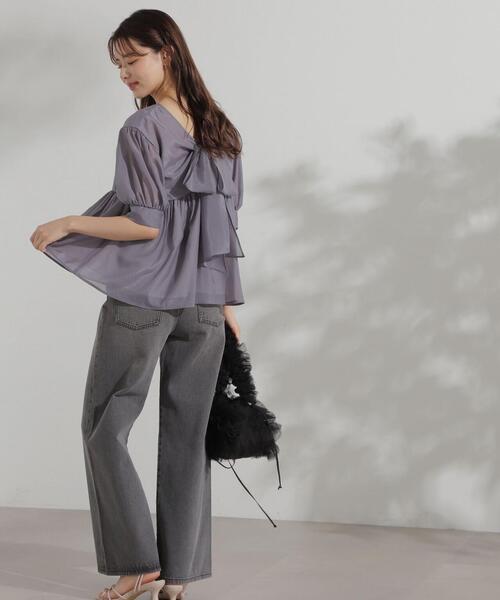 PROPORTION BODY DRESSING（プロポーションボディドレッシング）の「ワイドデニムパンツ / 1214230802（デニムパンツ・レディース・ブルー/ブラック・SMALL/MEDIUM）」の21枚目の写真