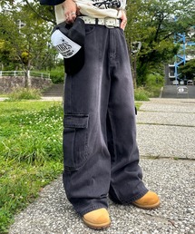 切り替えオーバーダイカーゴデニム